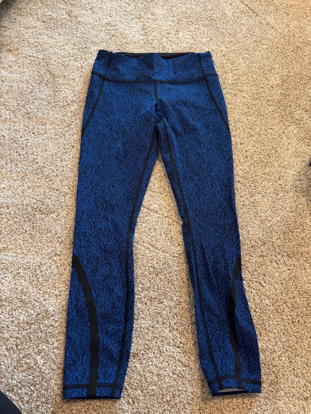 Lululemon Blue Speckled Athletic Leggings size 4